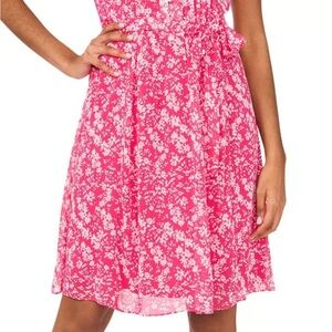 MSK women’s chiffon dress coral/ ivy 16